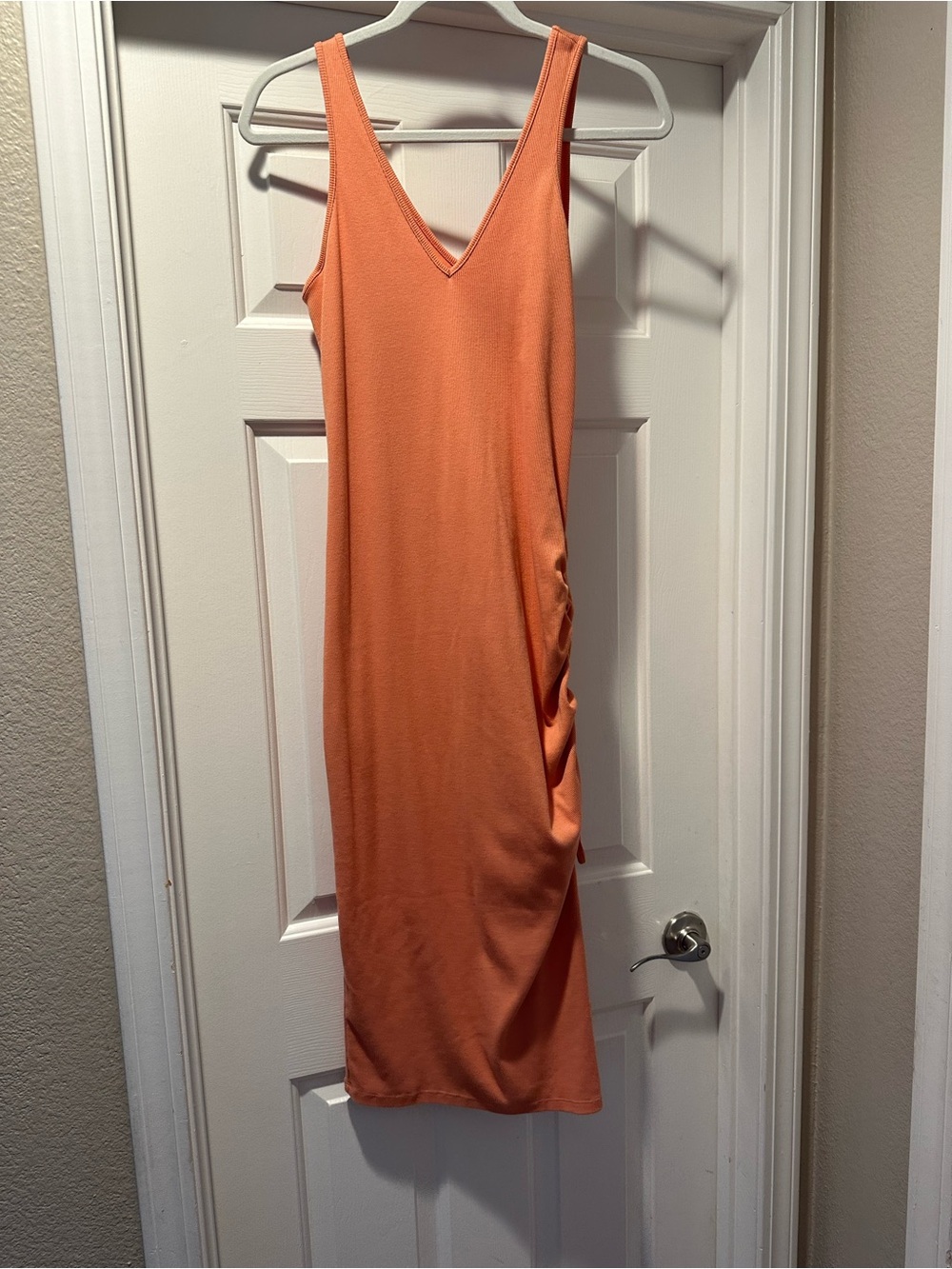 a new day Orange Sleeveless V-Neck Midi Dress